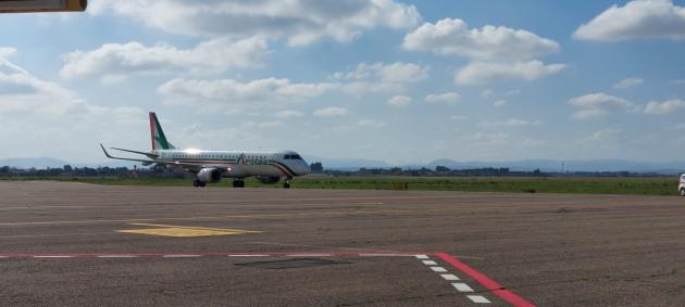 Aeroitalia: aereo decollato dal Gino Lisa di Foggia per Milano Malpensa