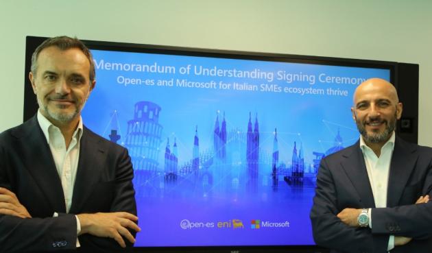 Eni, l'alleanza Open-es con Microsoft Italia per accelerare la Twin Transition e la crescita sostenibile delle imprese italiane
