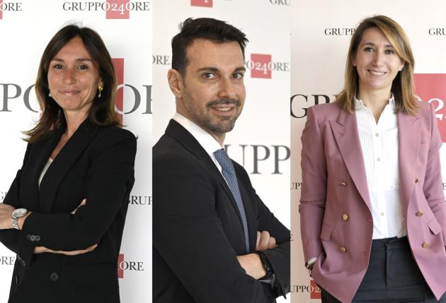 Gruppo 24 ORE, Paola Boromei COO e CHR, Alessandro Altei Legal & Compliance Director, Roberta Bazzo CFO, Serena Monteverdi alla guida dell’Internal Audit