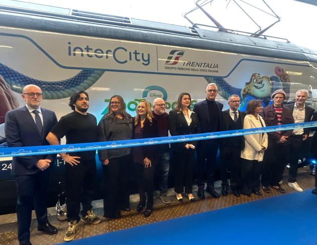 Trenitalia (Gruppo FS) presenta l'Intercity decorato con una livrea dedicata al nuovo film Disney "Zootropolis 2"
