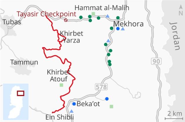 Idf verso costruzione di "barriera" di 22km in valle del Giordano per separare i palestinesi dalle loro terre: "Demoliti case, pozzi e aree agricole"