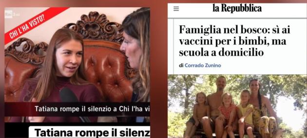 Tatiana e famiglia bosco