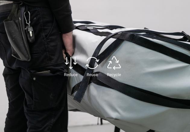 BertO presenta le Eco Bag per l'imballaggio riutilizzabile di divani e letti; eliminate 12 container di plastica all'anno