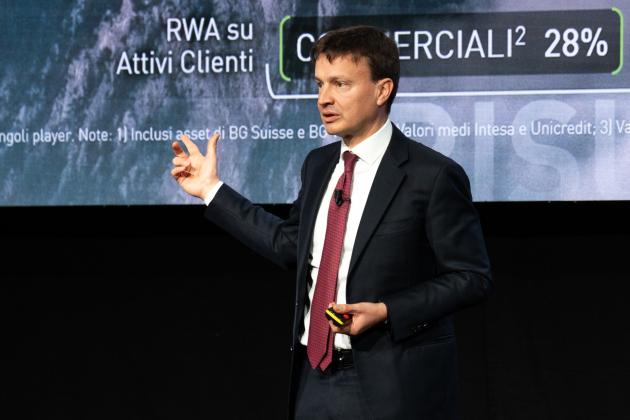 Banca Generali corre a Piazza Affari, titolo sui massimi, +30% nel 2025; raccolta record oltre 7 miliardi di euro