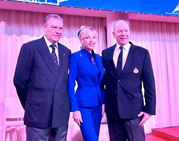 Carlo e Camilla di Borbone con il Principe Alberto di Monaco 