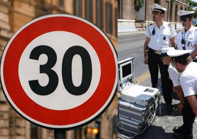 Roma, scatta limite velocit&agrave; 30 km/h in zona ztl Centro Storico da oggi 15 gennaio, tra un mese gli autovelox con multe da &euro;42 a &euro;543