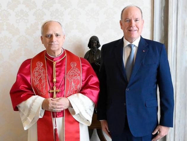 Papa Leone XIV ha ricevuto in Udienza, nel Palazzo Apostolico, S.A.S. il Principe Alberto II di Monaco
