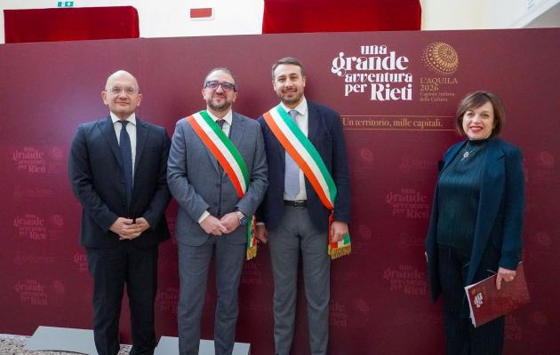&ldquo;L&rsquo;Aquila Capitale Italiana della Cultura 2026, una grande avventura per Rieti&rdquo;: al TeatroFlavio Ve-spasiano l&rsquo;evento inaugurale delle attivit&agrave; del Capoluogo Sabino
