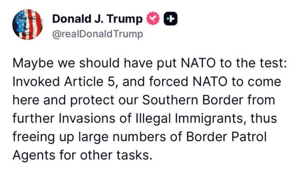 Post Truth di Donald Trump sulla Nato e l'art. 5