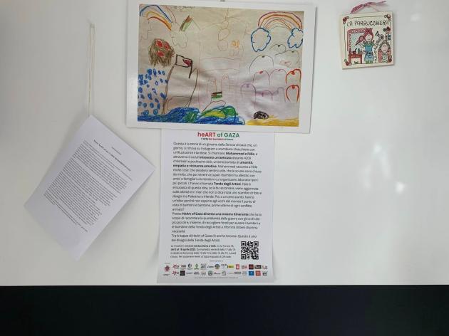 Capaccio Paestum, la mostra "HeArt of Gaza" nata da attivista Mohammed Timraz porta in Cilento i disegni dei bambini palestinesi