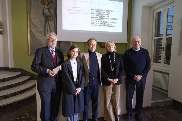 Al via il restauro del Paliotto del '400 dei Santi per l&rsquo;Altare d&rsquo;Oro della Basilica di Sant&rsquo;Ambrogio a Milano grazie a  Banca Ifis