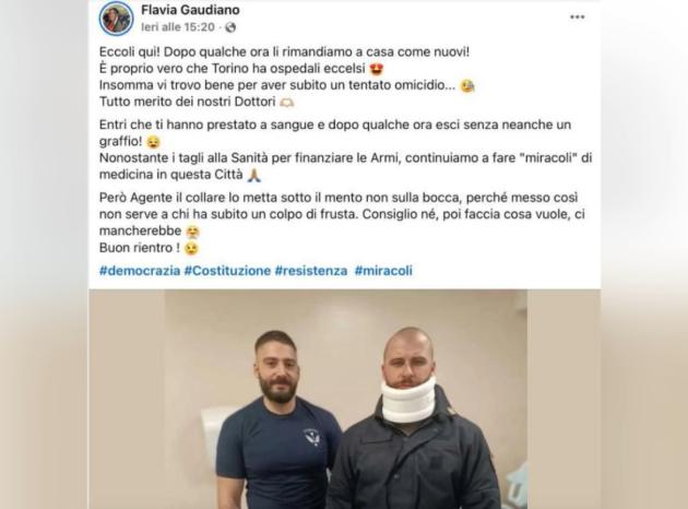 Rivalta, consigliera di sinistra Flavia Gaudiano "ironizza" su poliziotti feriti a Torino: "A casa senza graffi", Lega: "Si dimetta"