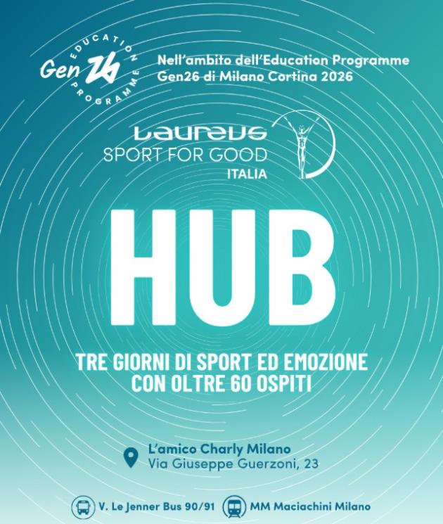 A Milano arriva il Laureus Hub, tre giorni di sport ed educazione Gen26 nel percorso per i giochi Olimpici e Paralimpici di Milano Cortina 2026 
