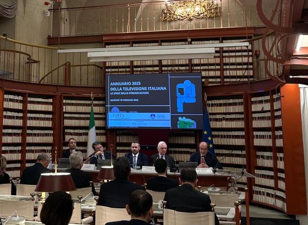 CeRTA, la TV resta centrale con 19,6 mln di spettatori nel prime time; &euro;894 mln investiti nelle produzioni italiane 2024-25