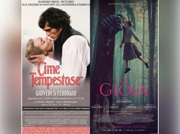 Cinema, da Cime Tempestose ("Ritorna sotto qualsiasi forma e fammi impazzire") a La Gioia ("Rapiscimi, portami via, partiamo!")
