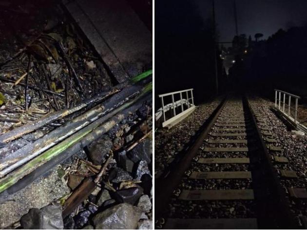 Sabotaggio su linea ferroviaria Lecco-Tirano