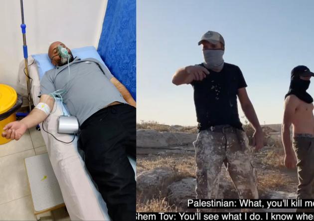 Cisgiordania, colono israeliano Sehm Tom Lusky aggredisce regista palestinese premio Oscar Hamdan Ballal  di &ldquo;No Other Land&rdquo; a Masafer Yatta