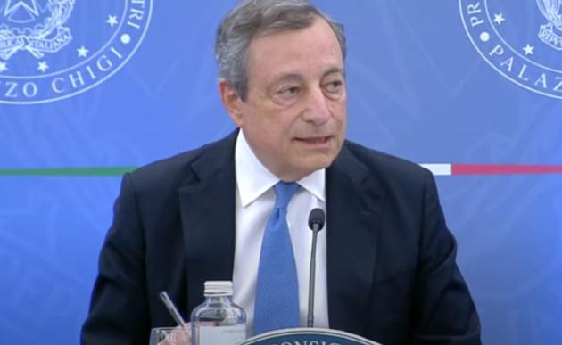 Conferenza stampa di Draghi in diretta