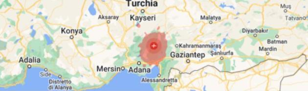 Terremoto in Turchia, scossa di magnitudo 5.5 nella provincia di Adana, al confine con la Siria 