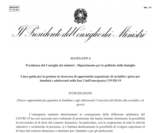 Covid, ecco il nuovo Dpcm. TESTO INTEGRALE
