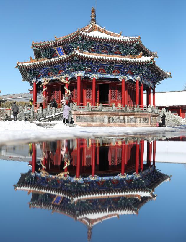 Cina: Shenyang, Palazzo imperiale innevato (1)