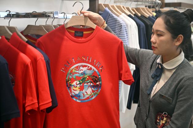 Cina: Hainan, centri commerciali espongono prodotti a tema drago (1)