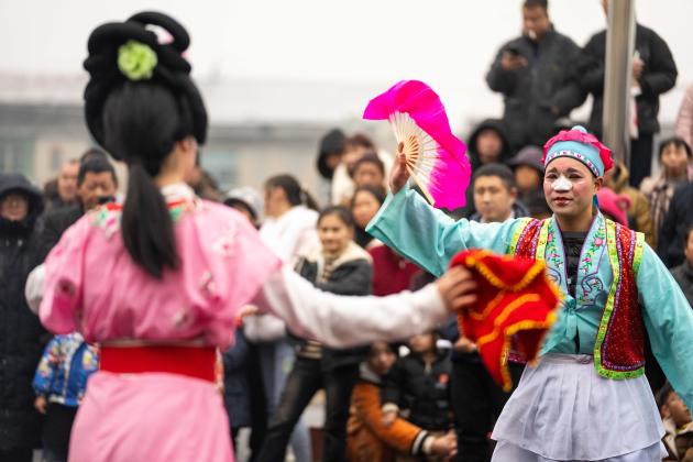 Cina: Hunan, celebrazioni per Festa di primavera a Yiyang (1)