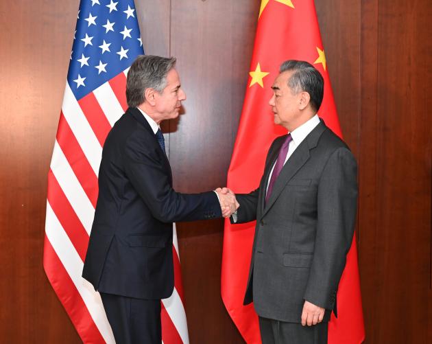 Wang Yi incontra segretario di Stato USA Blinken a margine della Conferenza di Monaco
