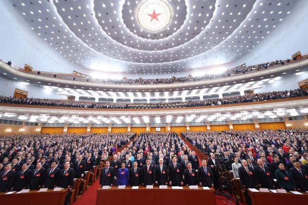 Cina: Pechino, riunione di apertura di seconda sessione 14ma NPC (1)