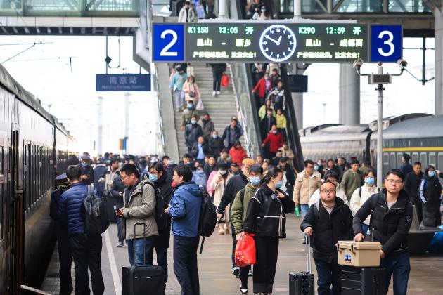 Cina: terminato oggi chunyun, periodo di picco dei viaggi (2)