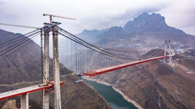 Cina: Guizhou, costruzione di superstrada Nayong-Qinglong (1)