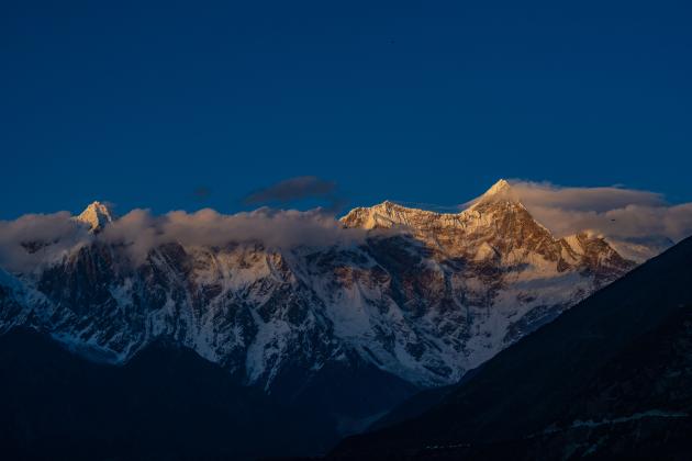 Cina: Xizang, veduta del monte Namjagbarwa (1)