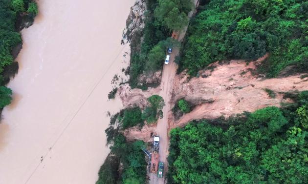 Cina: Guangdong registra alluvioni per forti piogge