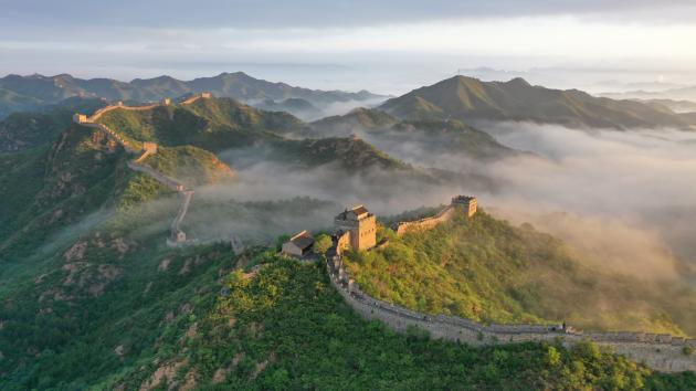 Cina: foto aerea della Grande Muraglia nello Hebei (2)
