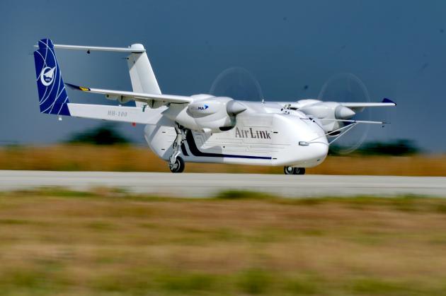 Cina: dimostratore di sistema trasporto senza pilota completa volo inaugurale