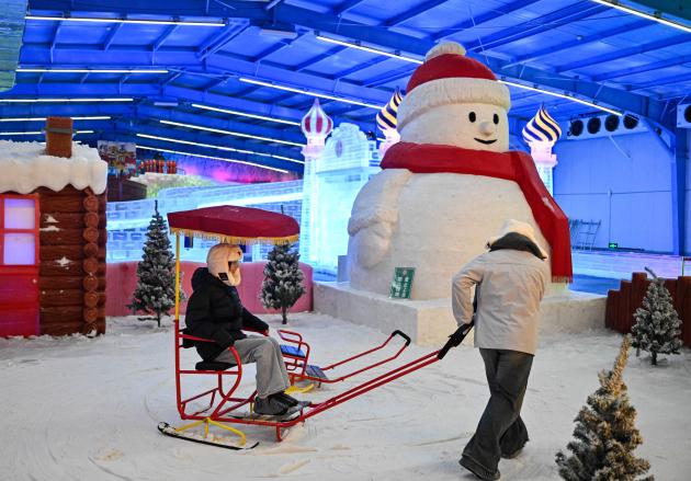 Cina: Jiangsu, un mondo di neve e ghiaccio a Huaian (1) 