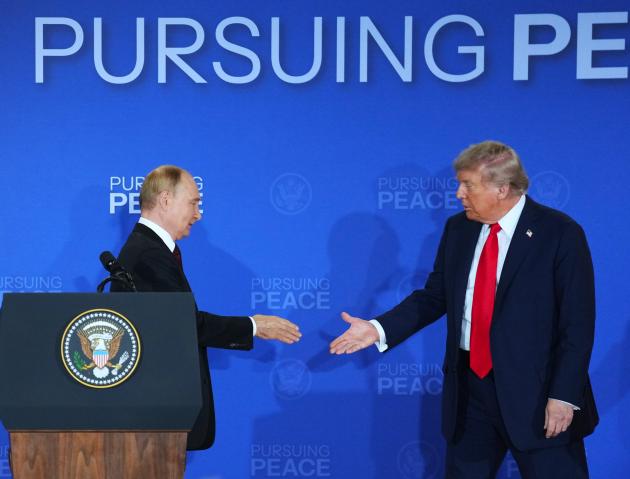 USA-Russia: conferenza stampa del vertice Trump-Putin in Alaska (1)