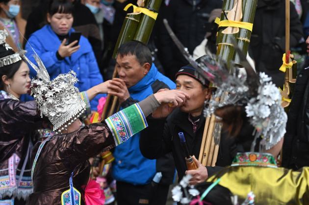 Cina: Guangxi, le immagini delle celebrazioni del Capodanno Miao (2)