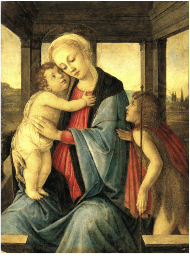 Botticelli,  Madonna con bambino e S. Giovannino 