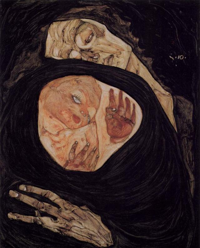 Egon Schiele, Tote Mutter, 1910, Leopol Museum Vienna (Fonte: wikipedia) 