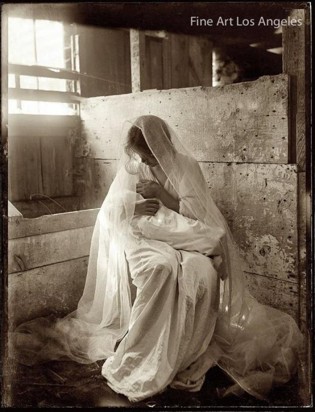 Gertrude Kasebier , La mangiatoia, 1901, Los Angeles (Fonte pinterest)