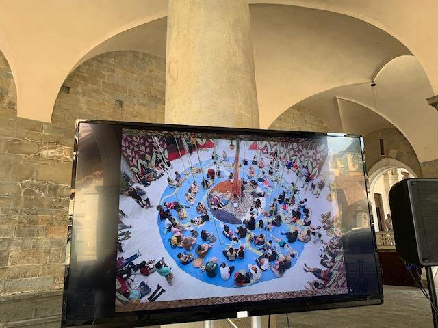 Fotogallery progetti Ernesto Neto al piano terra del Palazzo della Regione a Bergamo