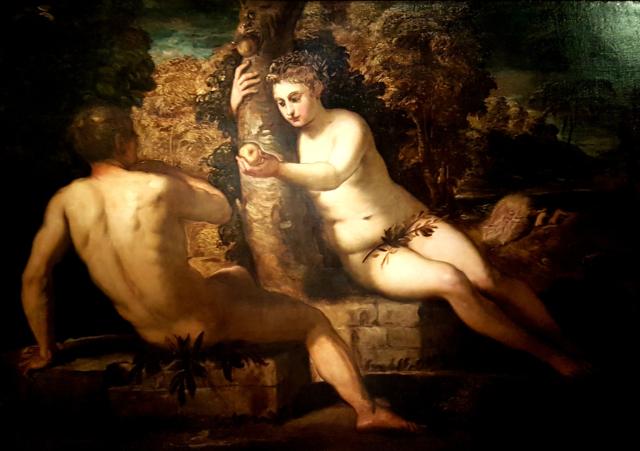 Tintoretto, La tentazione di adamo ed eva