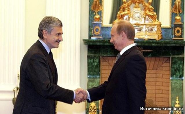 Massimo d'Alema e Vladimir Putin