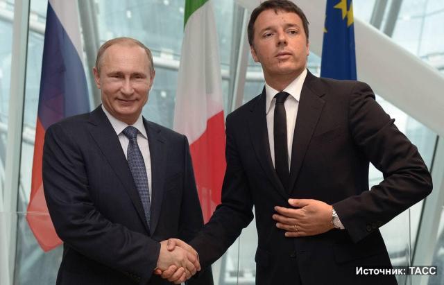 Vladimir Putin e Matteo Renzi
