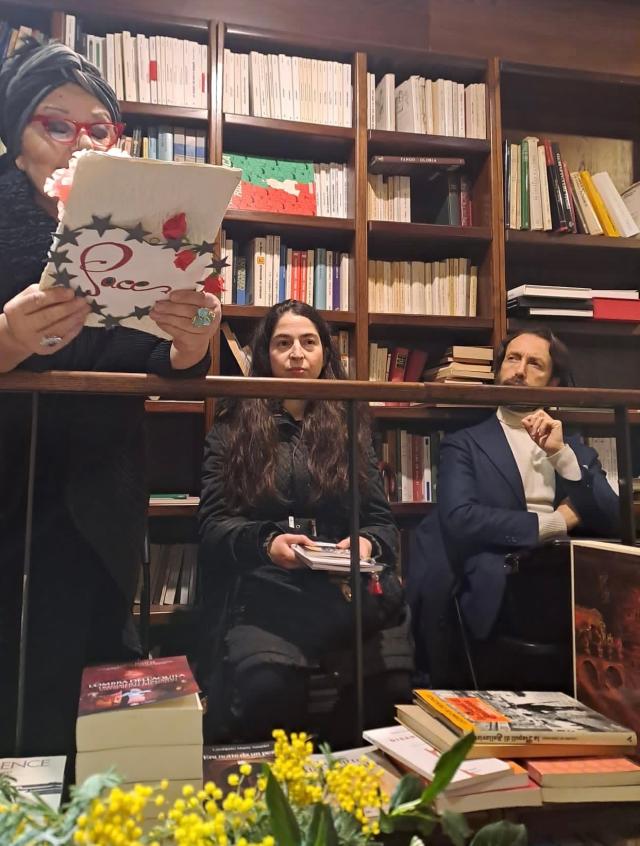 Lara Di Carlo poetessa ed editrice di Pan Di Lettere ed il filosofo Gabriele Furiosi 