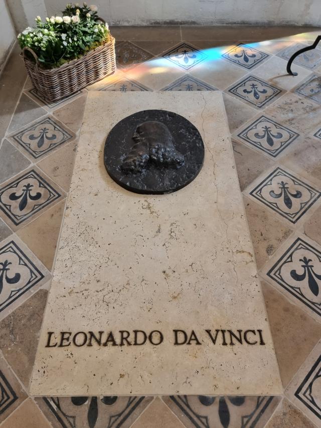 Tomba di Leonardo da Vinci nella Cappella Saint-Hubert