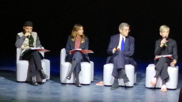 Life art a Brescia: la curatrice Valentina Ciarallo e la sindaca di Brescia Laura Castelletti