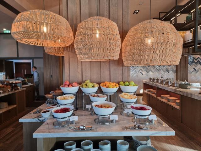 Il buffet colazione dell'Amara Hotel