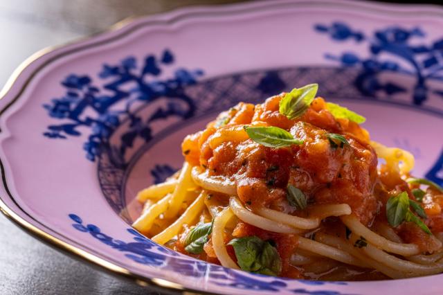 Piatto signature pasta al pomodoro di Fulvio Pierangelini